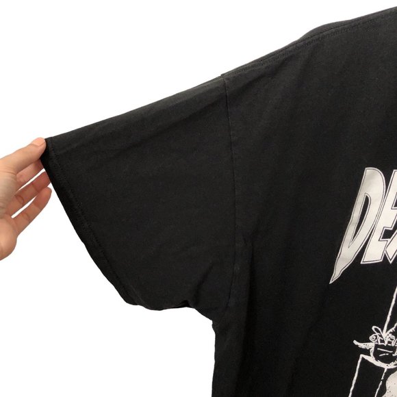 Men's Death Row Records Black White Printed Crewneck Short Sleeve 2x - Picture 5 of 5